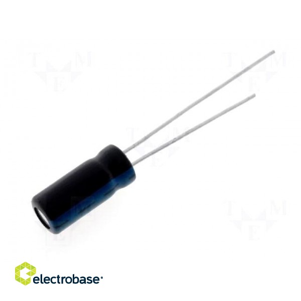 Capacitor: electrolytic | THT | 4700uF | 25VDC | Ø16x31mm | Pitch: 7.5mm