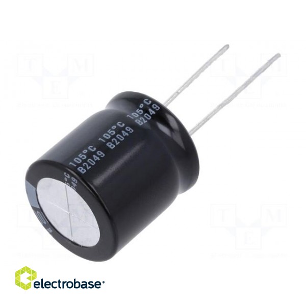 Capacitor: electrolytic | low ESR | THT | 1000uF | 50VDC | Ø18x20mm