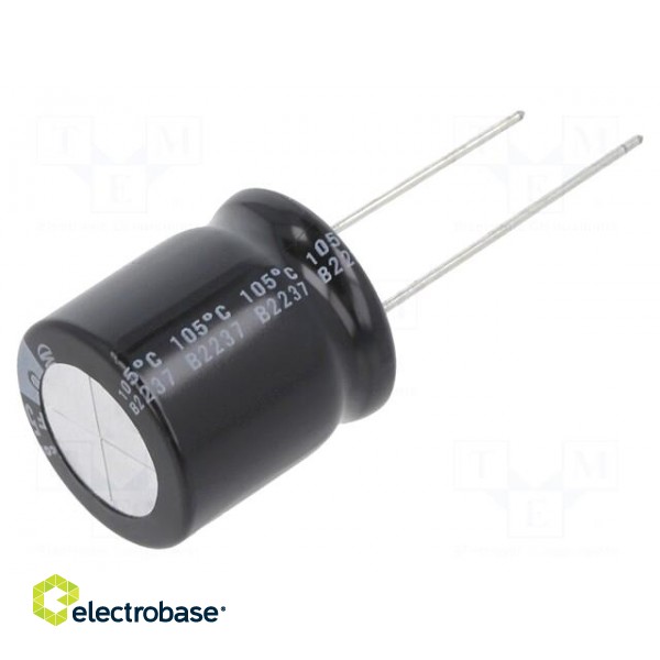 Capacitor: electrolytic | low ESR | THT | 1000uF | 50VDC | Ø18x20mm
