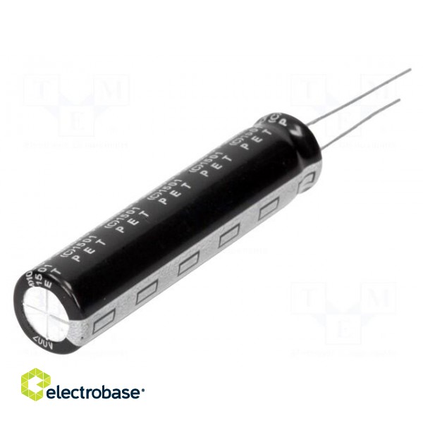 Capacitor: electrolytic | THT | 100uF | 200VDC | Ø10x45mm | ±20% | 10000h