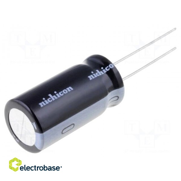 Capacitor: electrolytic | THT | 2200uF | 25VDC | Ø12.5x25mm | Pitch: 5mm