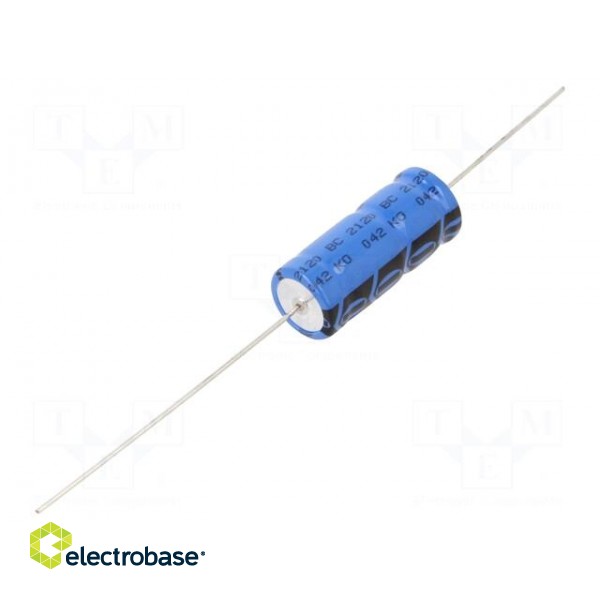 Capacitor: electrolytic | THT | 10uF | 450VDC | Ø12.5x30mm | ±20%