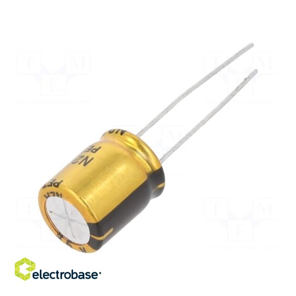 Capacitor: electrolytic | THT | 150uF | 35VDC | Ø10x12.5mm | ±20% | 5000h