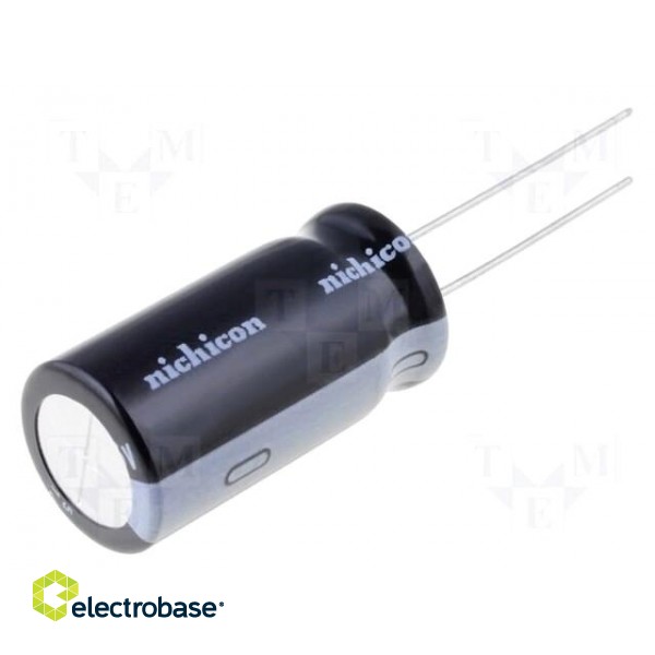 Capacitor: electrolytic | THT | 0.47uF | 250VDC | Ø6x11mm | Pitch: 2.5mm