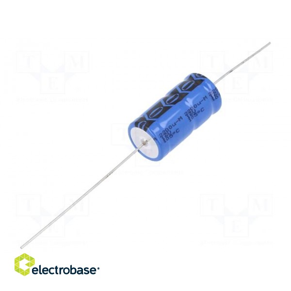 Capacitor: electrolytic | THT | 2.2mF | 16VDC | Ø15x30mm | ±20% | 10000h