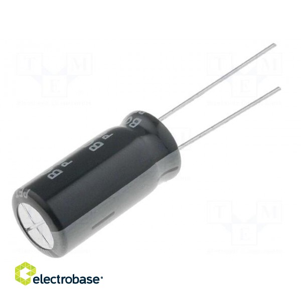 Capacitor: electrolytic | THT | 2200uF | 6.3VDC | Ø10x20mm | Pitch: 5mm