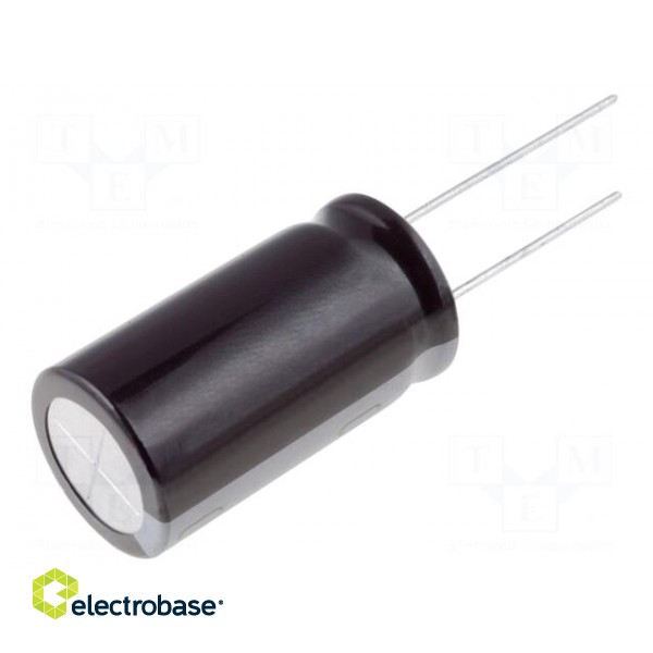 Capacitor: electrolytic | THT | 150uF | 250VDC | Ø12.5x40mm | Pitch: 5mm