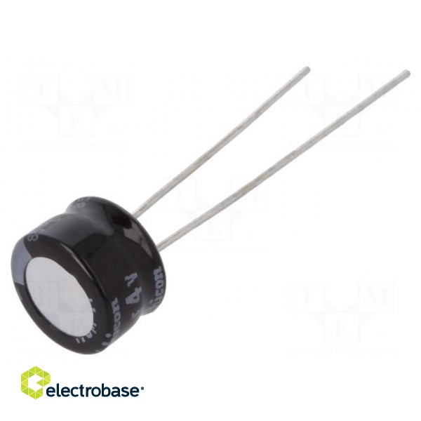 Capacitor: electrolytic | THT | 470uF | 4VDC | Ø8x5mm | Pitch: 2.5mm