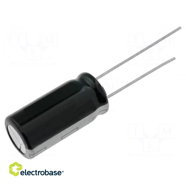 Capacitor: electrolytic | THT | 47uF | 63VDC | Ø8x15mm | Pitch: 3.5mm