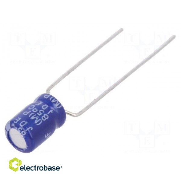Capacitor: electrolytic | THT | 68uF | 10VDC | Ø5x7mm | Pitch: 5mm | ±20%
