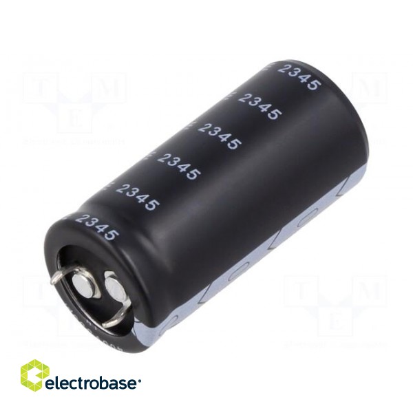 Capacitor: electrolytic | SNAP-IN | 330uF | 400VDC | Ø22x45mm | ±20%