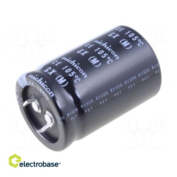 Capacitor: electrolytic | SNAP-IN | 470uF | 400VDC | Ø30x45mm | ±20%