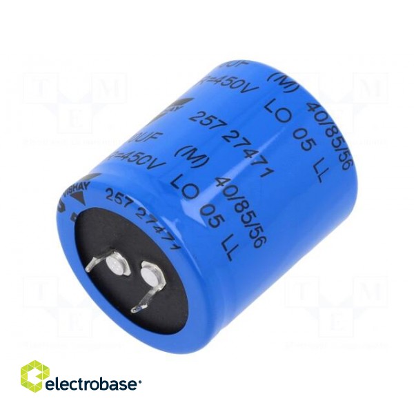 Capacitor: electrolytic | SNAP-IN | 470uF | 450VDC | Ø35x40mm | ±20%