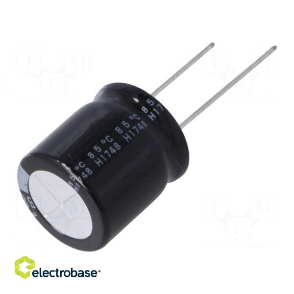 Capacitor: electrolytic | THT | 68uF | 200VDC | Ø18x20mm | Pitch: 7.5mm