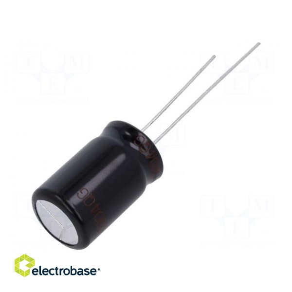 Capacitor: electrolytic | THT | 470uF | 35VDC | Ø12.5x20mm | Pitch: 5mm