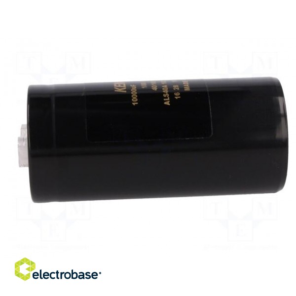 Capacitor: electrolytic | 10mF | 100VDC | Ø51x105mm | Pitch: 22.2mm image 3