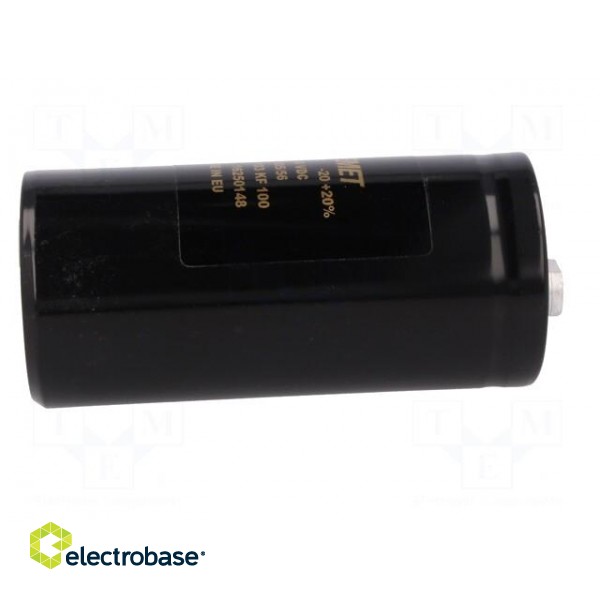 Capacitor: electrolytic | 10mF | 100VDC | Ø51x105mm | Pitch: 22.2mm image 7