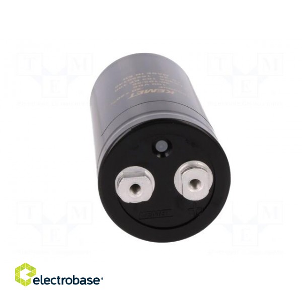 Capacitor: electrolytic | 10mF | 100VDC | Ø51x105mm | Pitch: 22.2mm paveikslėlis 9