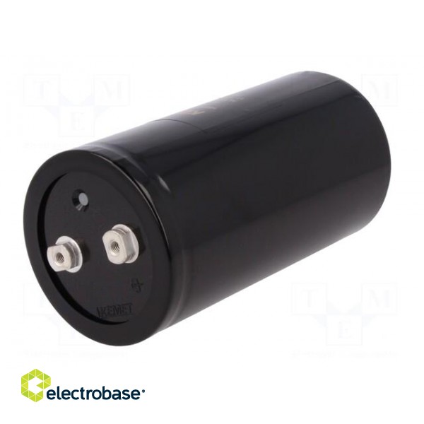 Capacitor: electrolytic | 10mF | 250VDC | Ø77x146mm | Pitch: 31.8mm paveikslėlis 2