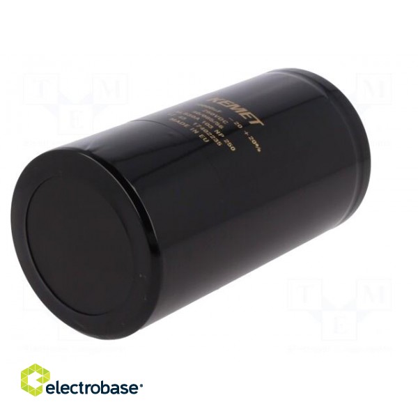 Capacitor: electrolytic | 10mF | 250VDC | Ø77x146mm | Pitch: 31.8mm image 6