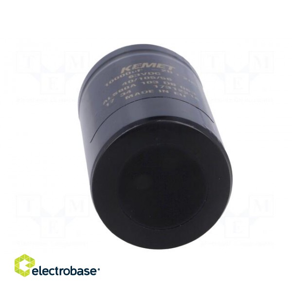 Capacitor: electrolytic | 10mF | 63VDC | Ø36x62mm | Pitch: 12.8mm | ±20% image 5