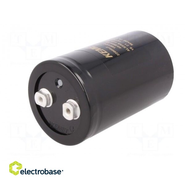 Capacitor: electrolytic | 22000uF | 100VDC | Leads: screw | ESR: 13mΩ фото 2