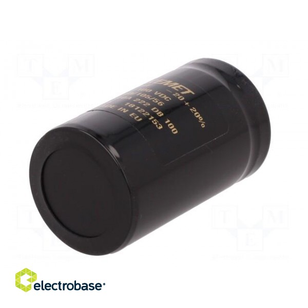 Capacitor: electrolytic | 2.2mF | 100VDC | Ø36x62mm | Pitch: 12.8mm image 6
