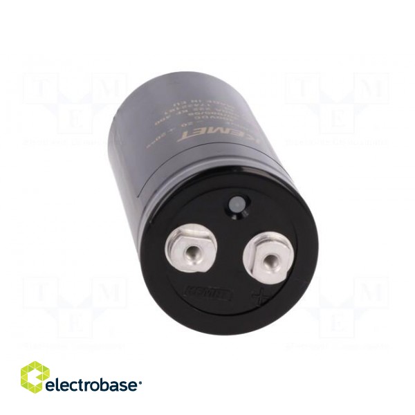 Capacitor: electrolytic | 2200uF | 400VDC | Leads: screw | ESR: 78mΩ paveikslėlis 9