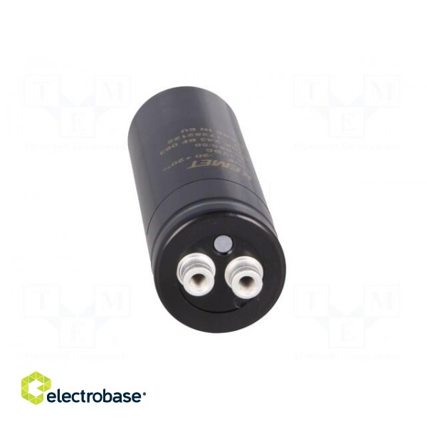 Capacitor: electrolytic | 24mF | 63VDC | Ø36x105mm | Pitch: 12.8mm фото 9