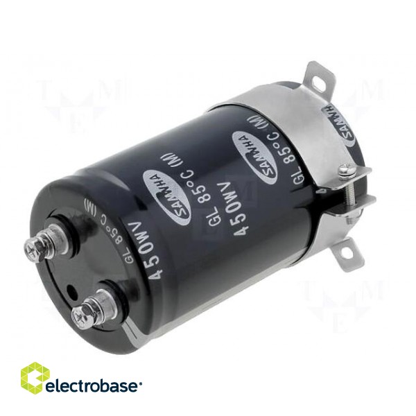 Capacitor: electrolytic | 3300uF | 450VDC | Ø76x110mm | ±20% | 20000h