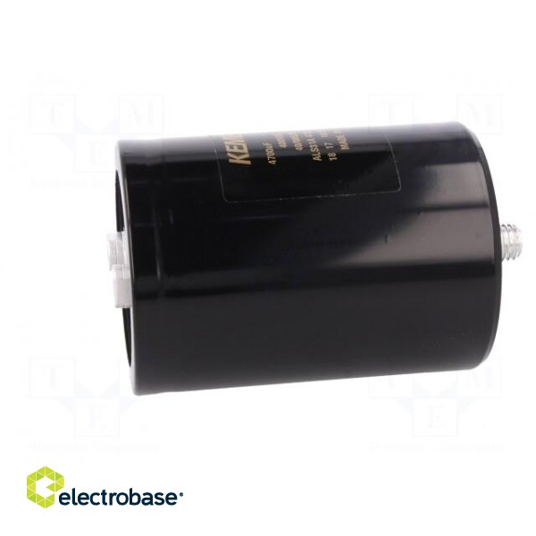 Capacitor: electrolytic | 4700uF | 400VDC | Leads: screw | ESR: 38mΩ фото 7