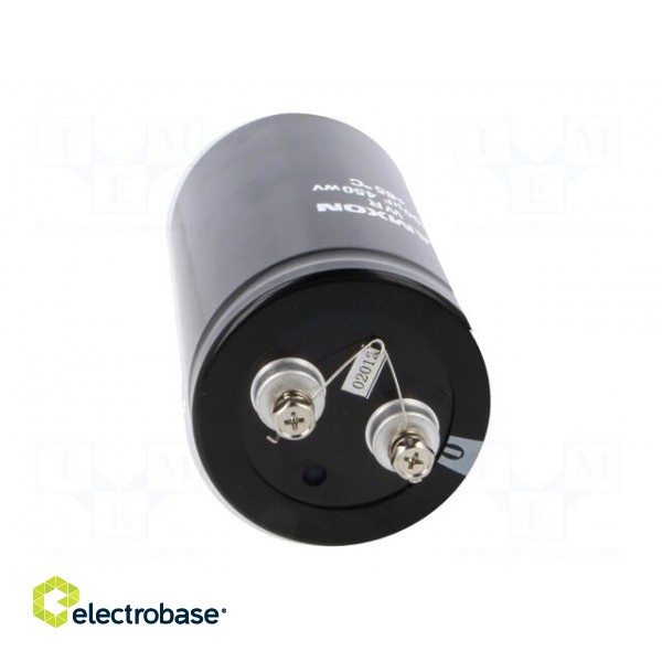 Capacitor: electrolytic | 4700uF | 450VDC | Ø76x130mm | ±20% | 2000h image 5