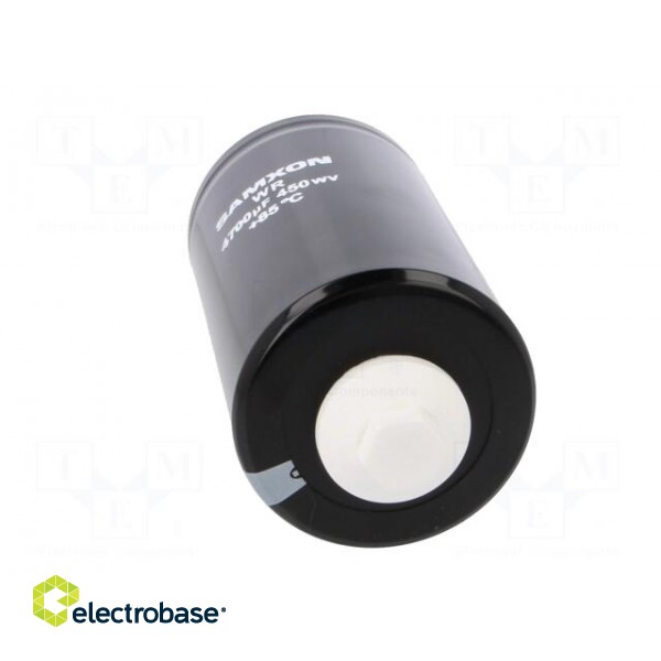 Capacitor: electrolytic | 4700uF | 450VDC | Ø76x130mm | ±20% | 2000h image 9