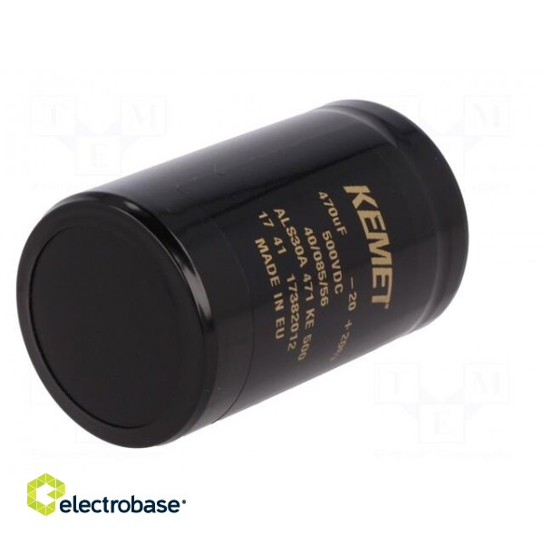 Capacitor: electrolytic | 470uF | 500VDC | Leads: screw | ESR: 365mΩ paveikslėlis 6