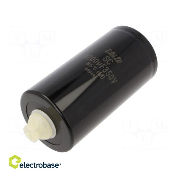 Capacitor: electrolytic | 8200uF | 350VDC | ±20% | M5 | 2000h | -25÷85°C paveikslėlis 1