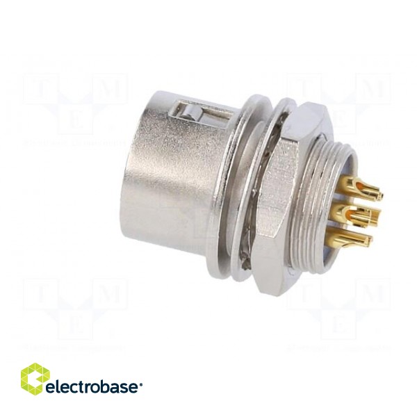 Connector: circular | HR10 | push-pull | socket | 2A | gold-plated | male paveikslėlis 4