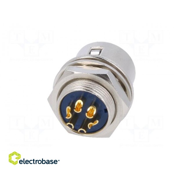 Connector: circular | HR10 | push-pull | socket | 2A | gold-plated | male paveikslėlis 6