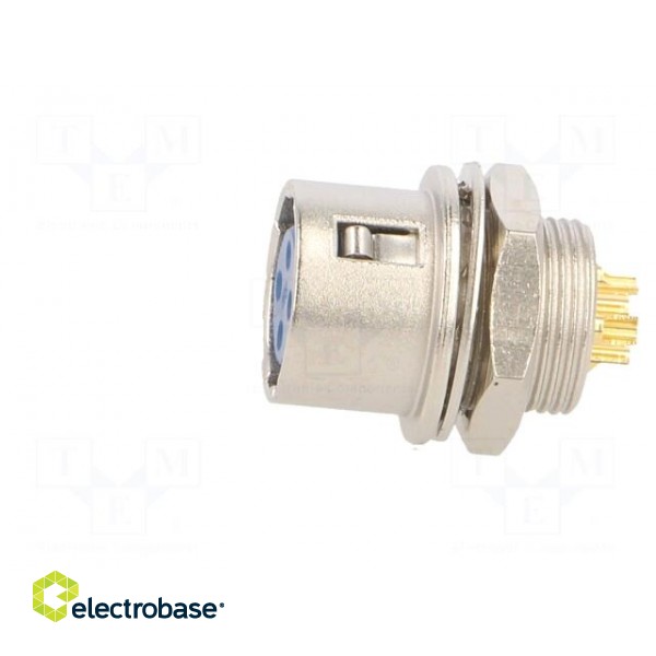Connector: circular | HR10 | push-pull | socket | 2A | gold-plated image 3