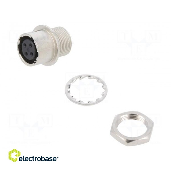 Connector: circular | HR10 | push-pull | socket | 2A | silver plated paveikslėlis 1