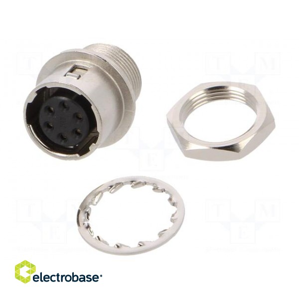 Connector: circular | HR10 | push-pull | socket | 2A | silver plated фото 1