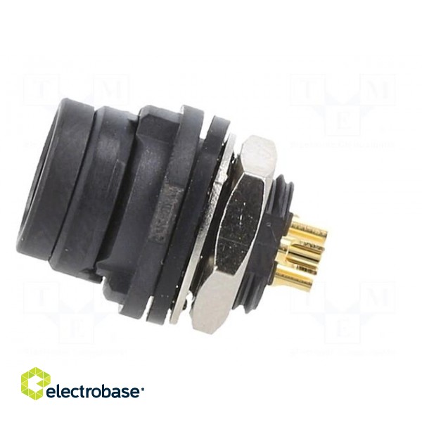 Connector: circular | HR30 | push-pull | socket | 2A | gold-plated | male image 3