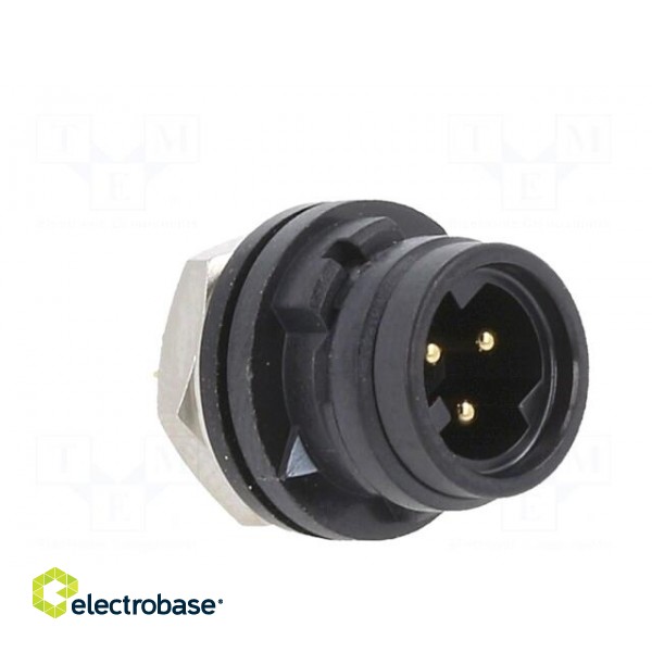 Connector: circular | HR30 | push-pull | socket | 2A | gold-plated | male image 8