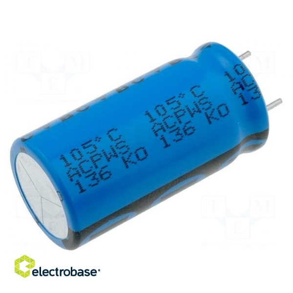 Capacitor: electrolytic | low impedance | THT | 1000uF | 50VDC | ±20%