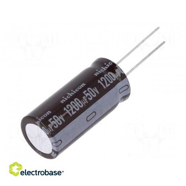 Capacitor: electrolytic | low impedance | THT | 1200uF | 50VDC | ±20%