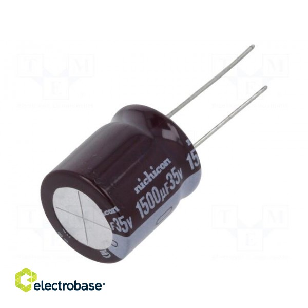 Capacitor: electrolytic | low impedance | THT | 1500uF | 35VDC | ±20%