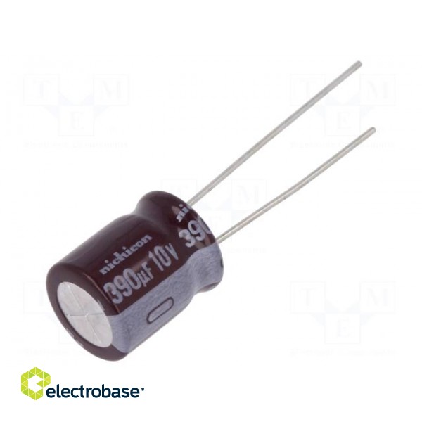 Capacitor: electrolytic | low impedance | THT | 390uF | 10VDC | ±20%