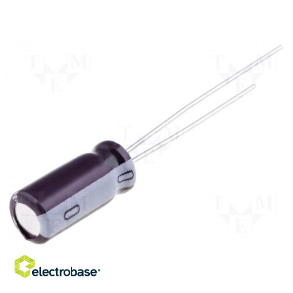 Capacitor: electrolytic | low ESR | THT | 150uF | 10VDC | Ø6.3x11mm