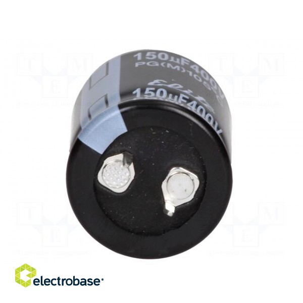 Capacitor: electrolytic | SNAP-IN | 150uF | 400VDC | Ø25x31mm | ±20% paveikslėlis 9