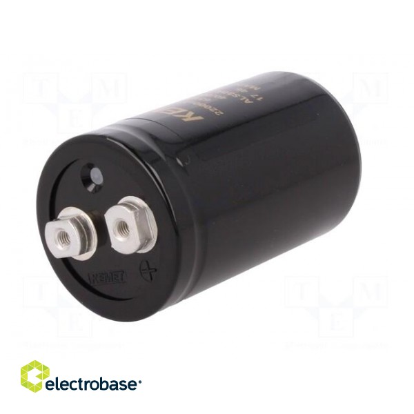 Capacitor: electrolytic | 22000uF | 63VDC | Leads: screw | ESR: 12mΩ paveikslėlis 2