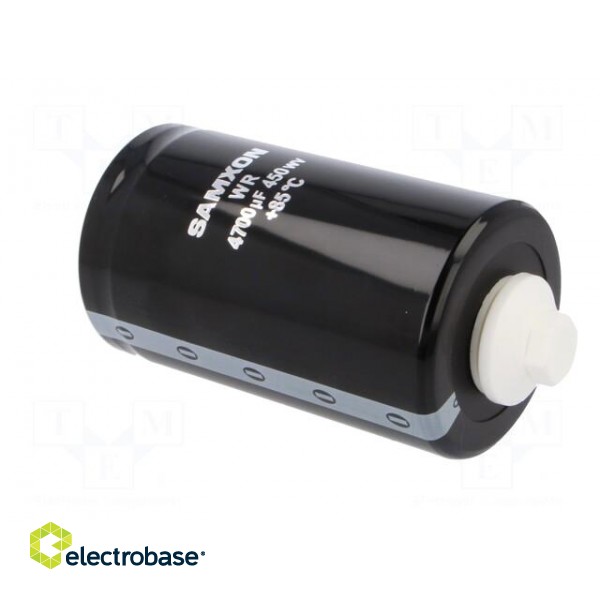 Capacitor: electrolytic | 4700uF | 450VDC | Ø76x130mm | ±20% | 2000h image 8